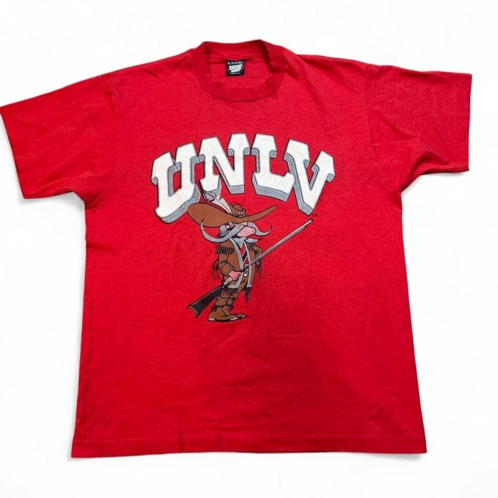 Vintage UNLV runnin' rebels single stitch 80s tshirt size XL